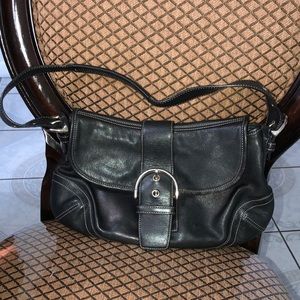 Black coach hand bag